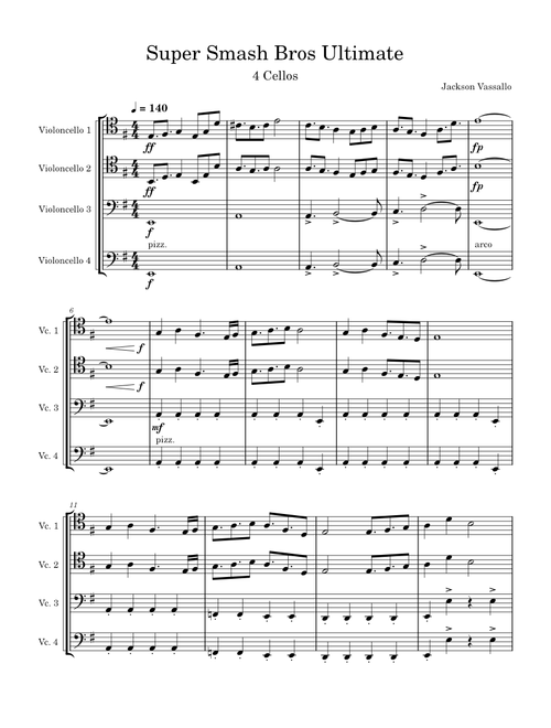 Super smash bros ultimate - main theme – Misc Computer Games Smash Bros 4cellos
