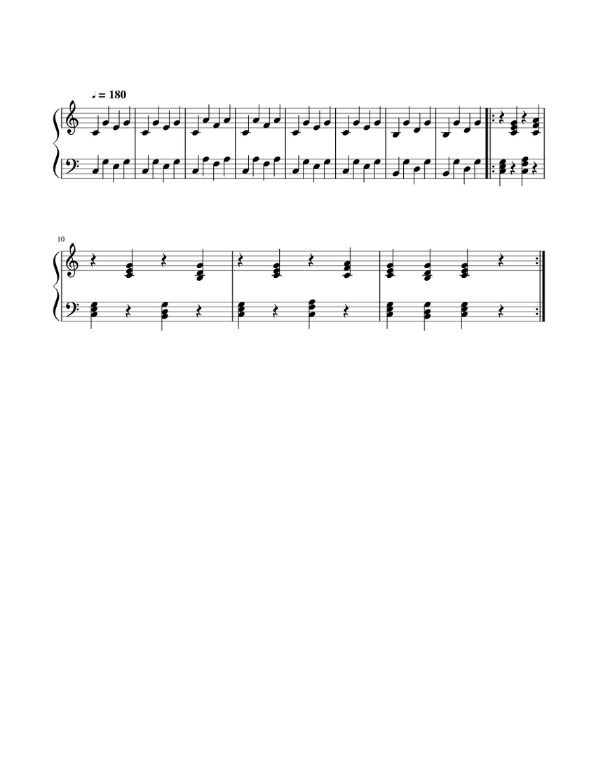 Kadenzdance by harbas Sheet music for Piano (Solo) Easy | Musescore.com