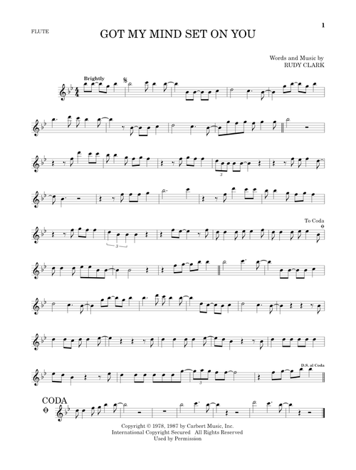 Got My Mind Set On You - George Harrison (Flute Solo)