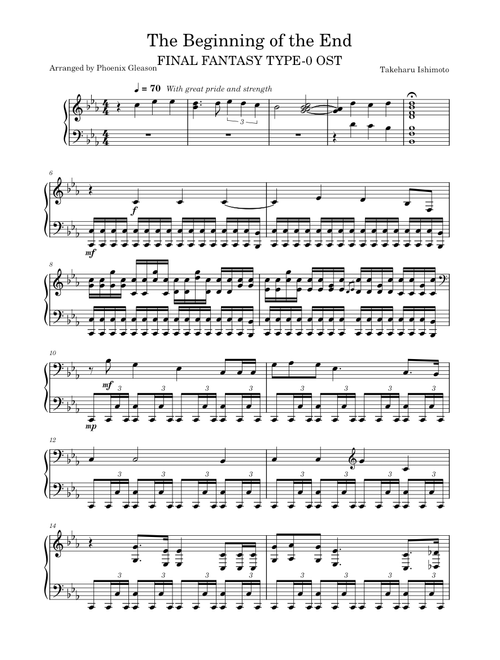 The Beginning Of The End – Takeharu Ishimoto (Piano Solo)