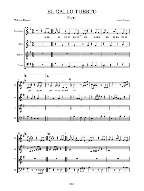 El Gallo Tuerto – Jose Barros