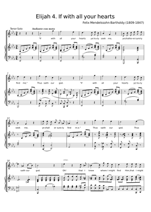 Mendelssohn, Elias Op.70 : Hilf Herr! Sheet Music for Piano
