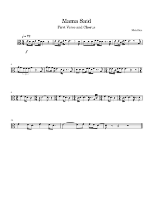 バンドスコア メタリカ ロード LOAD MAMA SAID RONNIE 楽譜 バンド