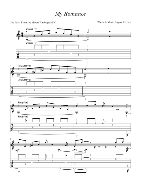 My Romance-Joe Pass