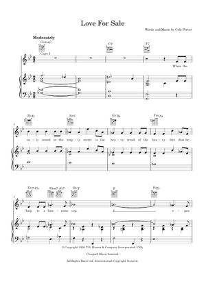 ビッグバンド楽譜「LOVE FOR SALE」 無料楽譜】Love For Sale（恋はいかが）／Porter C.【JAZZ】