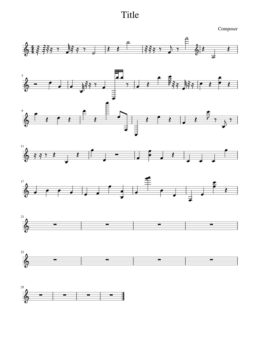 Prueba musescore Sheet music for Piano (Solo)