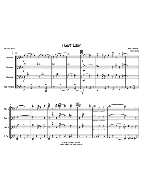 I Love Lucy (Arr. Steve Hoover) - Eliot Daniel (Trombone Solo)