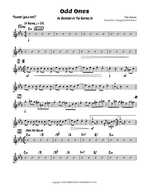 Odd Ones (Arr. Zack Demos) - Yoko Kanno (Trumpet Solo)