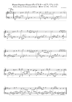 Planet Popstar (Kirby 64: The Crystal Shards) - Transcribed Planet Popstar (Kirby 64: The Crystal Shards) - Transcribed