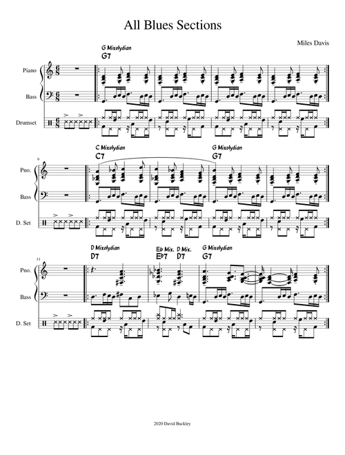 All Blues Sections