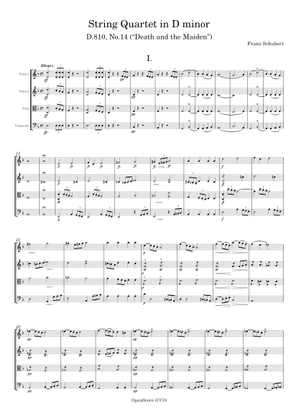 String Quartet In D Minor, D. 810 Death and The Maiden – Franz