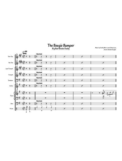 The Boogie Bumper – Big Bad Voodoo Daddy | WIP Transcription