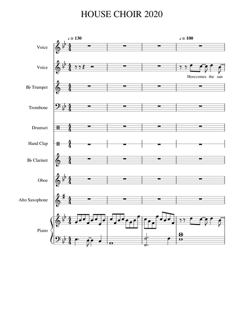 HOUSE CHOIR 2020