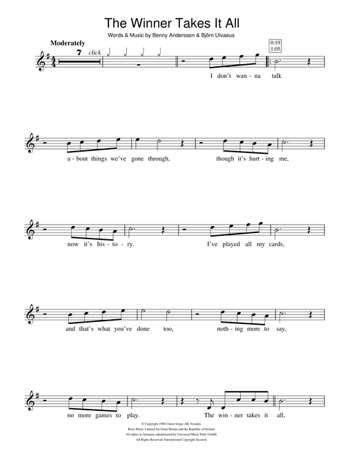 The Winner Takes It All - ABBA (Violin Solo)