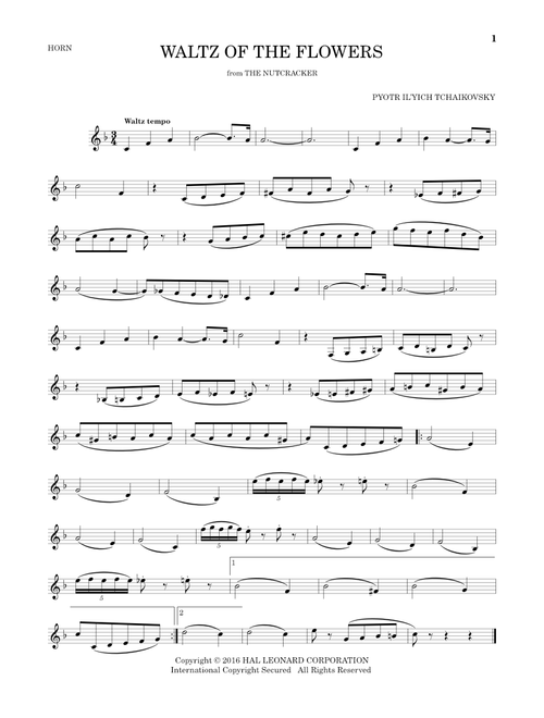 Waltz Of The Flowers, Op. 71a (from The Nutcracker) - Pyotr Il'yich Tchaikovsky (French Horn Solo)