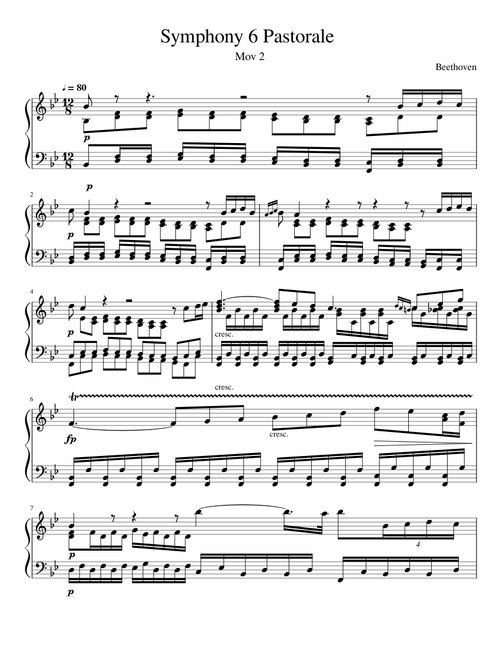 Beethoven Symphony No. 6 Pastoral 2nd Movement