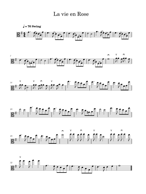 La Vie En Rose – Louis Armstrong