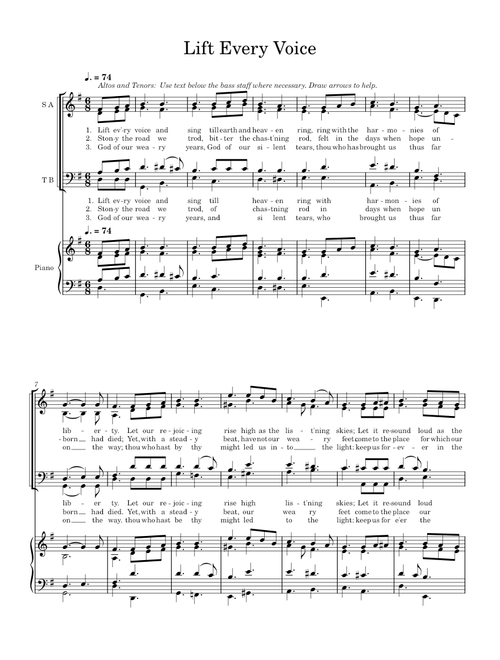 Lift Every Voice And Sing – D. B. Towner