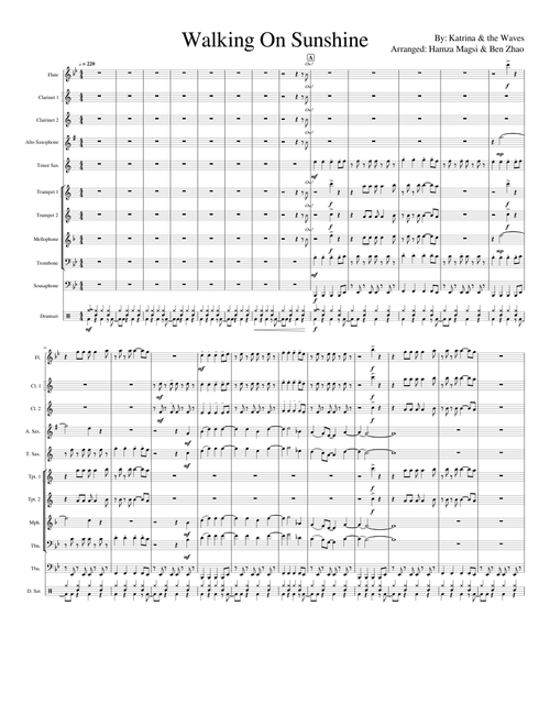 Walking On Sunshine (Marching Band)