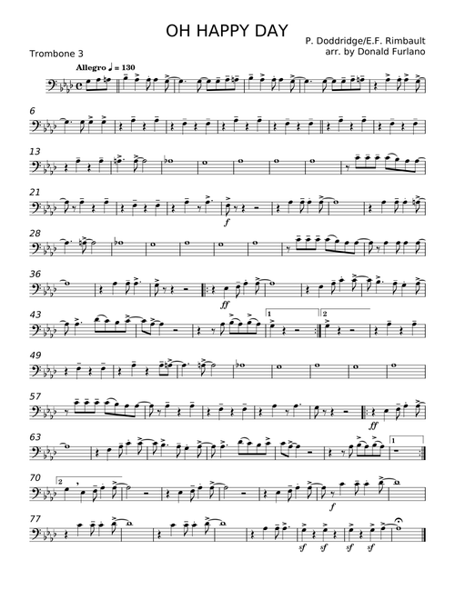 OH HAPPY DAY - P. Doddridge;E. F. Rimbault