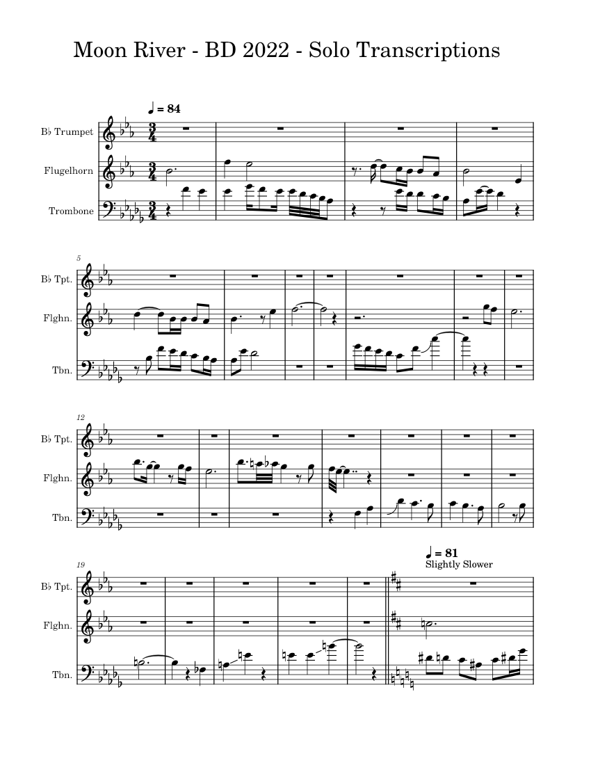 ビル・ブルーフォード ドラム楽譜「WHEN IN DOUBT,ROLL!」 Blue Devils 2022 - Tempus Blue – The Blue Devils - Moon River