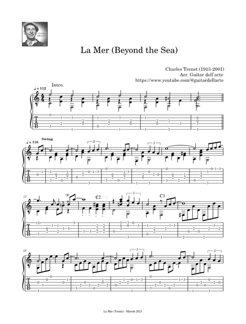 La Mer (Beyond the Sea) – Charles Trenet (1913-2001)