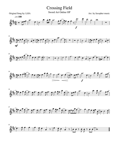 Crossing Filed (Sword Art Online OP)
