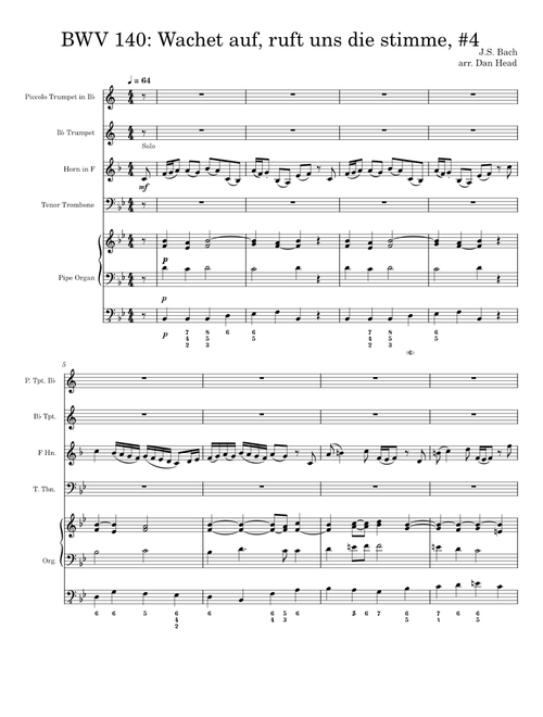 BWV 140: Wachet auf, ruft uns die stimme, #4