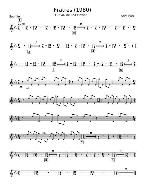 Fratres - Arvo Pärt