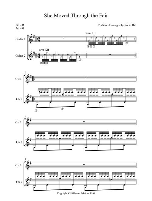 She Moved Through the Fair (Arr. Robin Hill) - Traditional (Instrumental Duet)