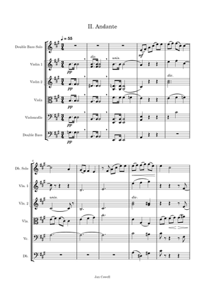 Concerto for Double Bass in F# Major (Movement One) - Serge ...