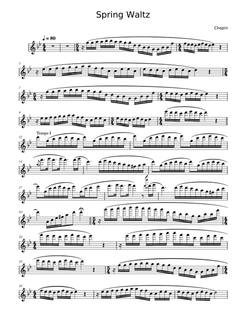 Spring Waltz – Frédéric Chopin