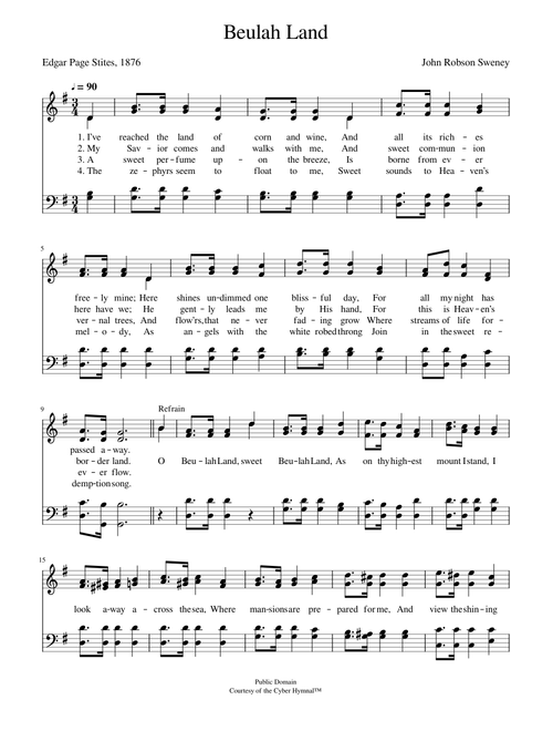 Beulah land - John R. Sweney