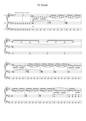 bruckner 4.4 haas version Sheet Music for Piano (Solo