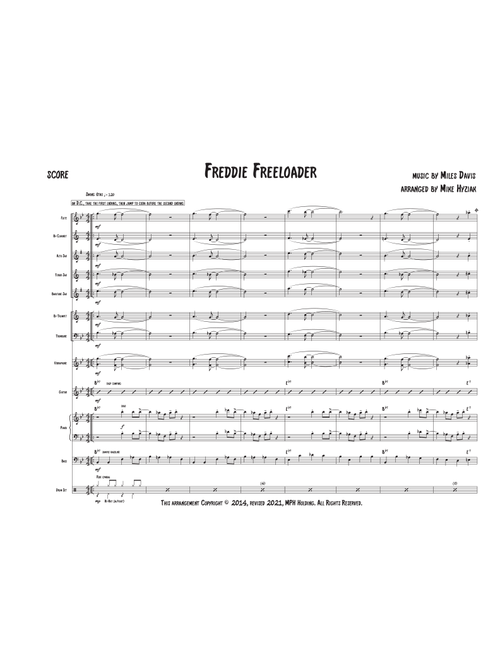 Freddie Freeloader (Arr. Mike Hyziak) - Miles Davis (Large Ensemble)