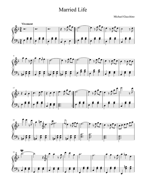 Married Life (Theme from UP)