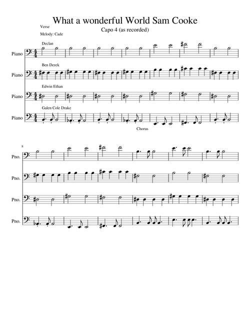 What a wonderful World Sam Cooke