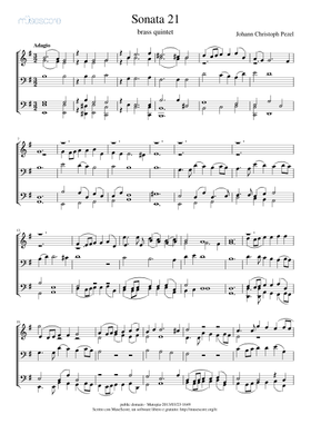 輸入譜Johann Pezel SixPieces for BrassChoir 輸入譜Johann Pezel SixPieces for BrassChoir Free Johann