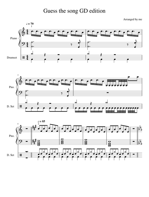 Guess the song GD edition (read description)