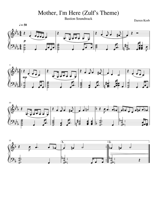 Mother, I'm Here (Zulf's Theme)