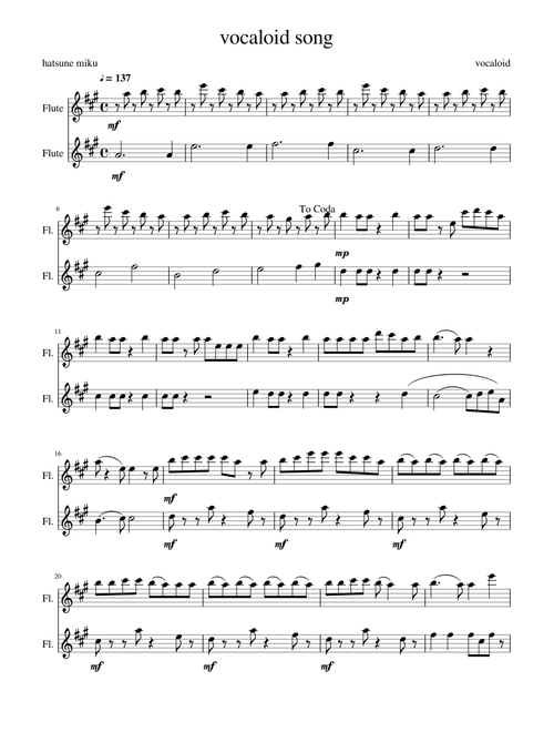 Vocaloid song