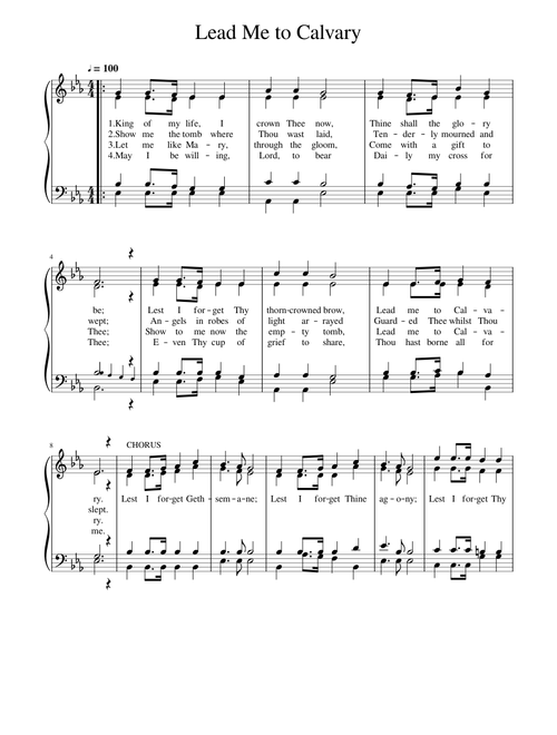 15 Lead Me to Calvary