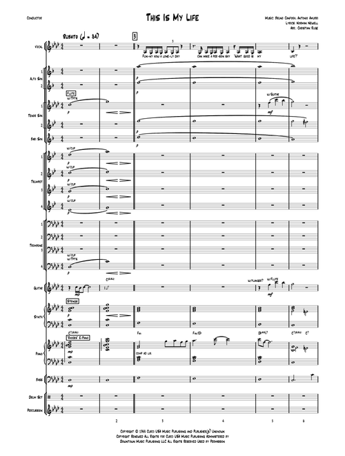 This Is My Life (Arr. Christian Ruge) - Shirley Bassey (Jazz Ensemble)