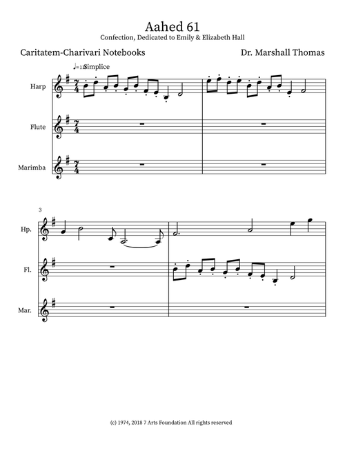 Aahed 61 - Celebrity Chamber Players (Small Ensemble)