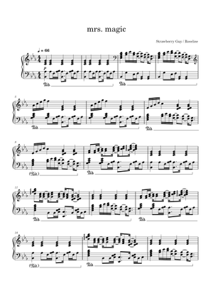 Mrs Magic – Strawberry Guy (intro) Sheet Music for Piano (Solo ...