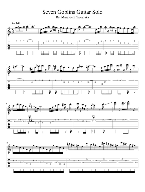 Seven Goblins Guitar Solo