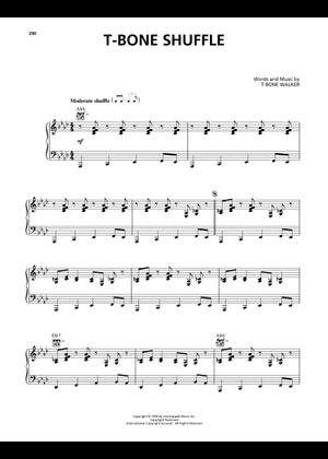 T-Bone Shuffle -T-Bone Walker Sheet Music and Tab with Chords for