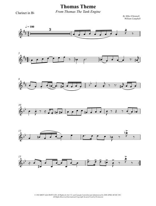 Thomas Theme (Arr. Wesley S. SIlva) - William Campbell, Mike O'Donnell (Clarinet Solo)