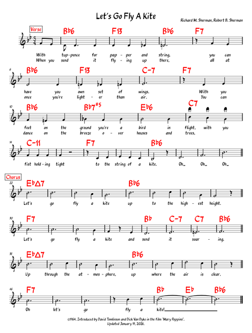 Let's Go Fly A Kite – Richard M. Sherman, Robert B. Sherman