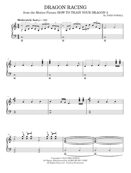 Dragon Racing - John Powell (Piano Solo)